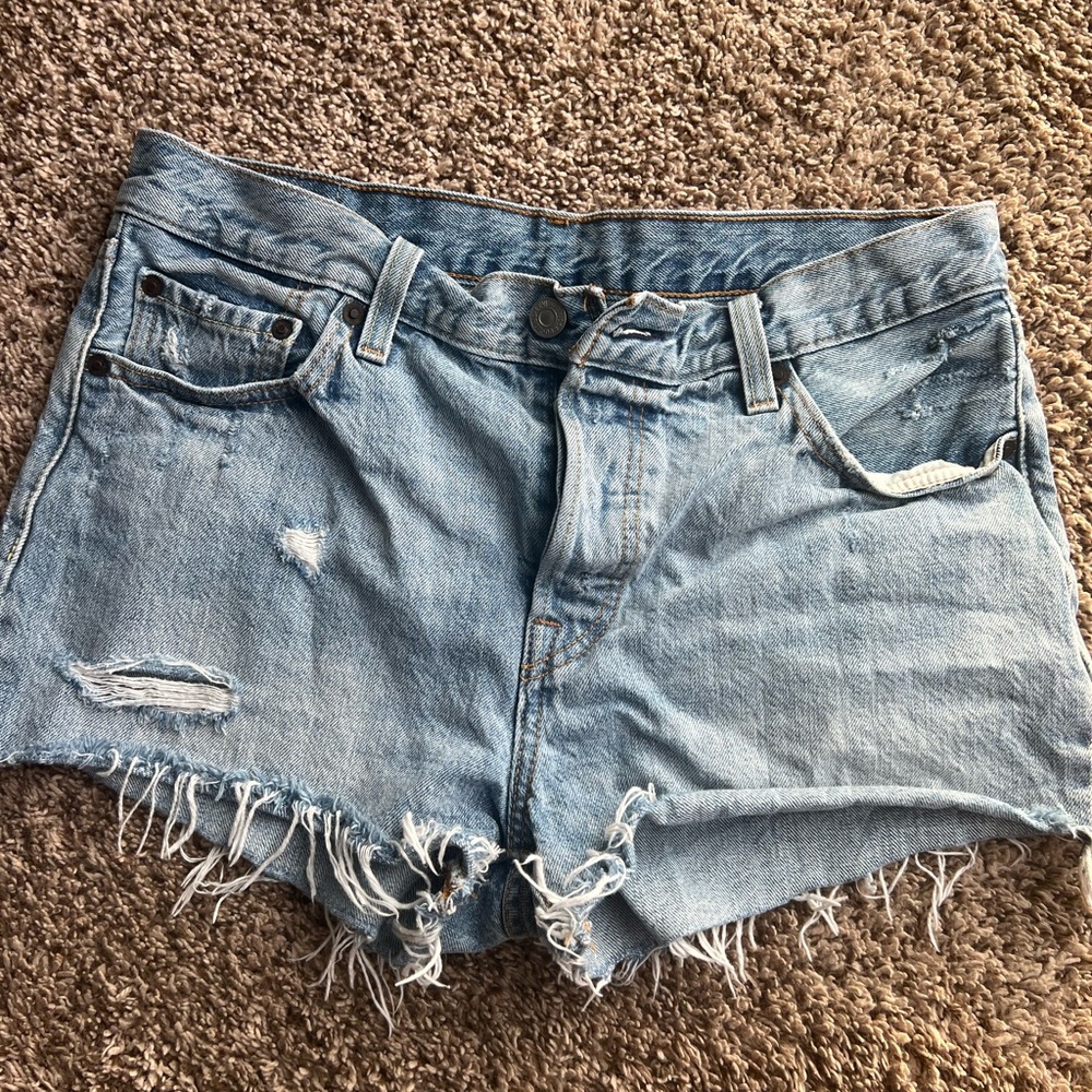 Distressed Levi Shorts